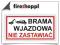 Znak piktogram BRAMA WJAZDOWA - NIE ZASTAWIAĆ