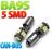 LED ŻARÓWKA BA9S T4W 5 SMD 5050 CAN BUS WAWA FV