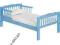 ŁÓŻECZKO dziecięce z materacem Łóżko NIEBIESKIE