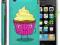 IPHONE 3 / 3GS ETUI POKROWIEC ZELOWY CUPCAKE