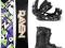 Nowy Zestaw Snowboard Raven RVN BLACK 158cm 2013