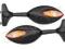 UNIWERSALNE CZARNE LUSTERKA SKUTER MOTOR QUAD LED