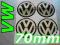 EMBLEMATY NA KOŁPAKI NAKLEJKI VW 70mm volkswagen