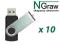OBROTOWY PENRIVE 4GB Z GRAWEREM - 10 szt