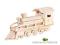 PUZZLE DREWNIANE 3D 'LOKOMOTYWA PAROWA'