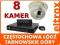 PROFESJONALNY ZESTAW MONITORINGU 24H 8 KAMER Z048