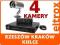ZESTAW MONITORING 4 X KAMERA WANDALOODPORNA Z347