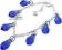 SWAROVSKI Bransoletka SAPPHIRE SREBRO PROMOCJA