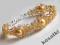 Bransoletka Swarovski - złota - wieczorowa - 312