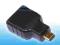 Adapter mikro micro wtyk HDMI - HDMI gniazdo 1.4