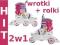 WROTKO ROLKI 2w1 DZIECIĘCE ROLKO WROTKI rozm 28-31