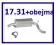 tłumik końcowy OPEL OMEGA A 1.8 2.0 2.4 2.3 D sdn.