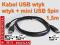 Kabel USB wtyk - USB wtyk + mini USB 5pin 1,5m