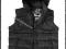 KAMIZELKA PIKOWANA Z KAPTUREM BEZREKAWNIK CZARNA M
