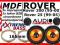 Głośniki basowe tweetery dystanse MDF Rover 200 25