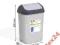 ŚMIETNIK KOSZ Z POKRYWKĄ SREBRNY SWING BIN 10 LIT