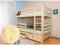ARBOX łóżko sosnowe Mikołaj z mater i szufl sosna