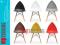 Krzesło Krzesła Nowoczesne Włoskie BEEN 6 Kolorów