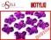 DiStile~ MOTYL 15x20mm motylek FIOETOWY 4szt.
