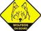 WOLFDOG on board PRZYSSAWKA NAKLEJKA magnes WD03