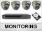 ZESTAW MONITORINGU BCS 500GB +4 KAMERY +AKCESORIA