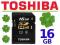 OKAZJA! Karta Pamięci TOSHIBA SD SDHC 16GB class 4