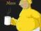 Simpsons - homer coffee break - plakat 61x91,5 cm