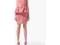 Zara Woman sukienka BASKINKA koronka 38 M różowa