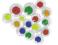 RUCHOME OCZKA OCZY 7 MM KOLOROWE OKRĄGŁE 150 SZT.