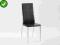 Krzesło metalowe K47 czarne chromowane