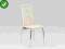 Krzesło metalowe K25 beżowe chromowane K-25