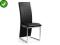 Krzesło metalowe K112 czarne e.skóra biurowe K-112