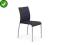 Krzesło metalowe K118 grafit stal malowana tkanina