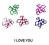 Konfetti I LOVE YOU 10 gr kostium G0046/10g