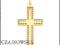 ZŁOTY 585 ELEGANCKI KRZYŻ KRZYŻYK 2,58 x 1,63cm