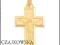 ZŁOTY 585 DUŻY MASYWNY KRZYŻ KRZYŻYK 3,0 x 1,9cm