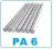 Pręt wałek aluminiowy aluminium fi 40 50cm PA6