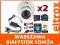 ZESTAW MONITORING 2 KAMERY 600LINII KARTA DVR Z556
