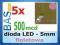 Dioda LED _ clear _ 5mm _ fioletowa _ 5 sztuk