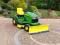 PŁUG ŚNIEŻNY KOSIARKA JOHN DEERE X135 + ŁAŃCUCHY!