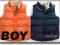 NEXT WIOSNA BEZRĘKAWNIK NAVY/ORANGE 3-6 M