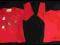 czerwona bluzka Zara z Myszką Miki roz. 68-74 cm