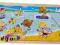 Duże DREWNIANE PUZZLE Układanka 21el PLAŻA