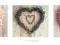 Serca z Kwiatów - Tryptyk - plakat 91,5x30,5 cm