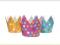Korona Party Mix przebranie 6szt - 10cm Urodziny