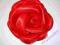 BROSZKA róża gumka czerwona DUŻY KWIAT 12,5cm