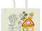 Duża bawełniana torba do kolorowania KRÓWKA goki