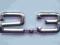 2.3 emblemat częsci logo naklejka AUDI SKODA SEAT