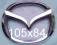 MAZDA 105x84mm emblemat emblematy logo znak znaki