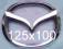 MAZDA 125x100mm duży emblemat emblematy logo znak